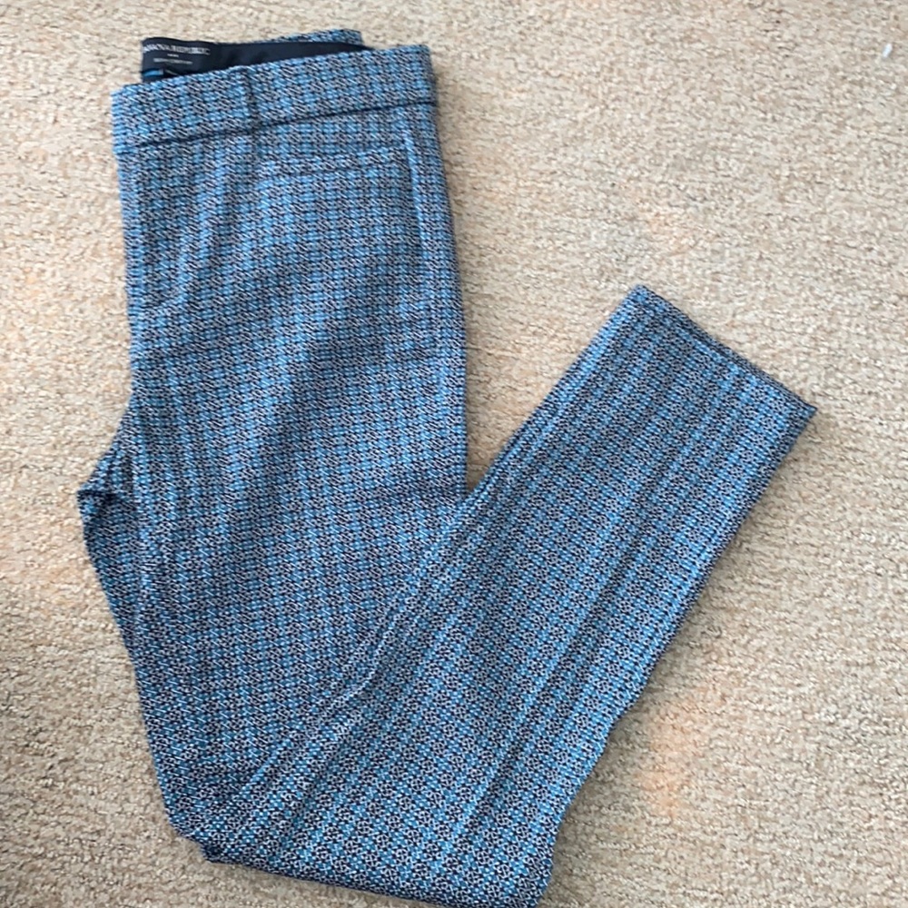 Banana Republic blue print size 0 curvy fit slacks